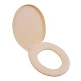 Assento Sanitário Almofadado Astra Oval, Caramelo