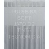 1000 Pulseiras Cor Prata Soft Impressão Jato De Tinta, Cera Ou Silk