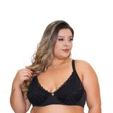 Sutiã Imi Lingerie Sem Bojo Plus Size Reforçado  Sustentação Renda Suzane