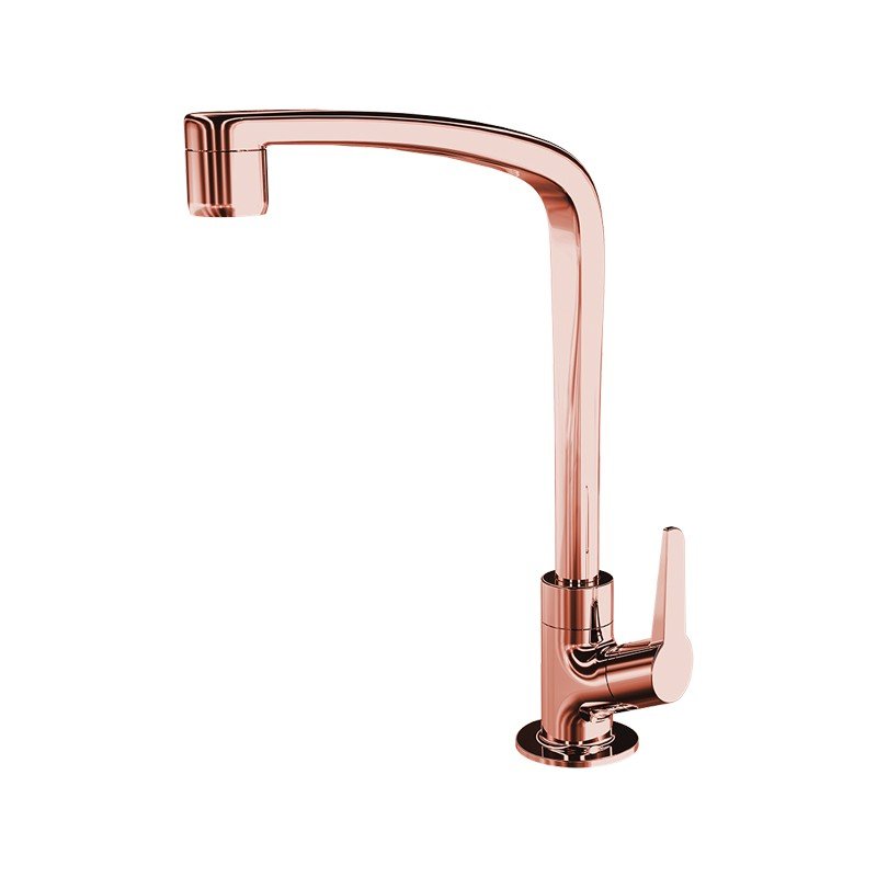 Torneira Plástica Lorenzetti Flatt 1167 F71 de Bancada Rose Gold