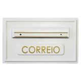 Caixa de Correio modelo Moderna 5 PVC  Branca - Real - Ficone Reis