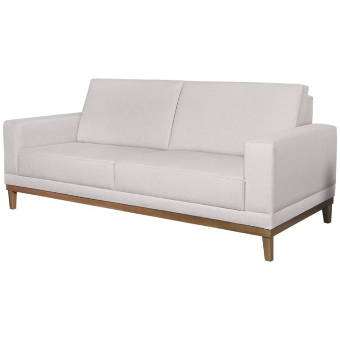 Sofa 2 Lugares 145 Cm Crons Linho Bege Vazzano