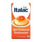 Leite Condensado Semidesnatado Italac Tetra Pack 395g - Embalagem C/ 27 Unidades