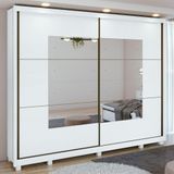 Guarda Roupa Casal Com Espelho 2 Portas 6 Gavetas Toronto Lopas