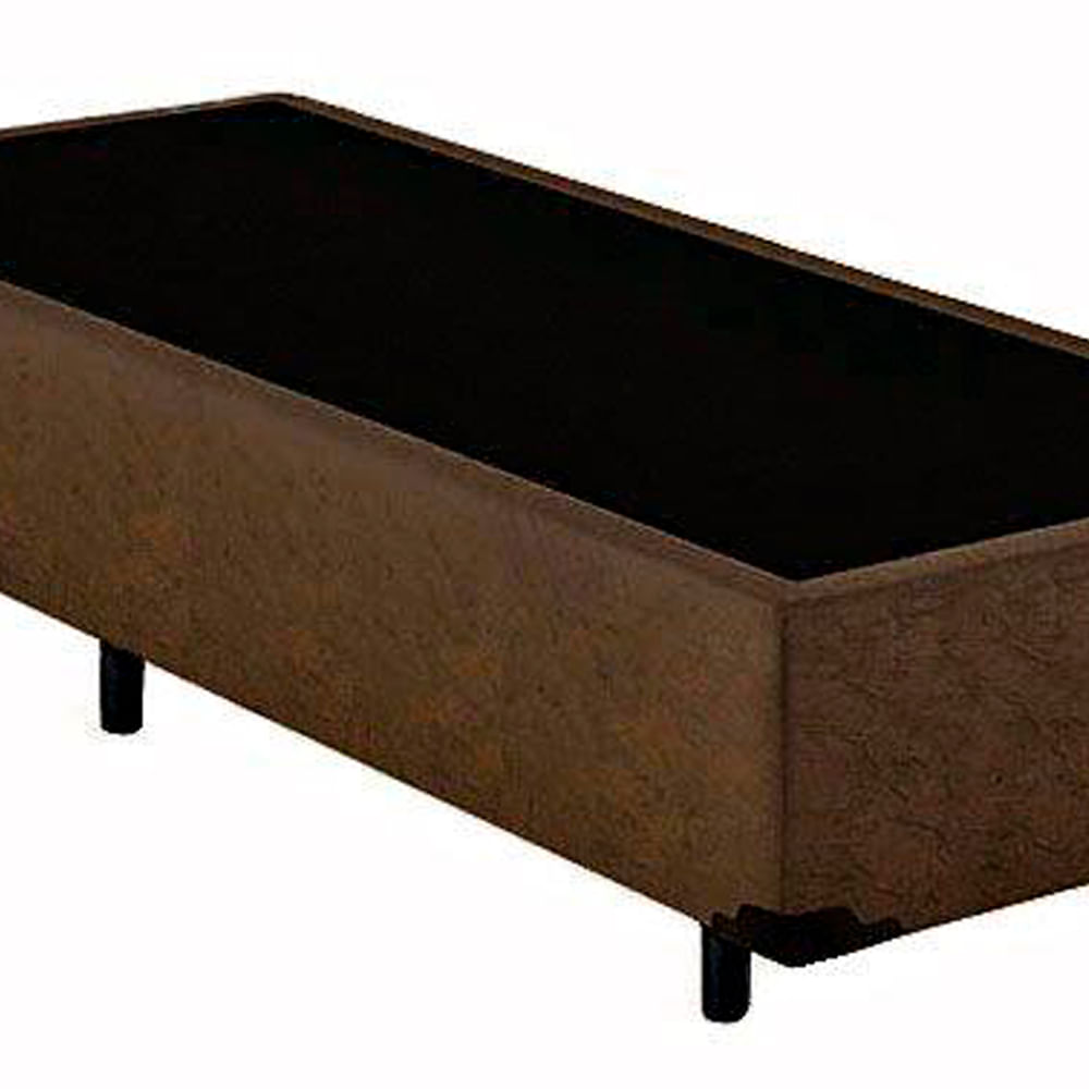 Cama-Box-Solteiro-Colchao-Espuma-D33-Light-Ortobom---Box-Suede-Marrom--54x88x188-