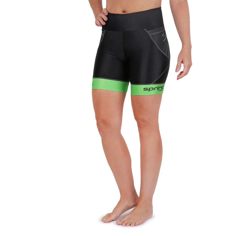 Bermuda-de-Compressao-para-Corrida-Sprint-Race-Feminina-Verde-Com-Bolso