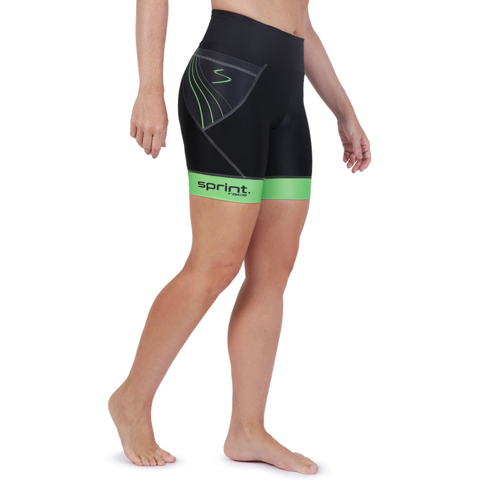 Bermuda-de-Compressao-para-Corrida-Sprint-Race-Feminina-Verde-Com-Bolso