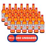 Cerveja Budweiser Lager 330ml Long Neck 360 Unidades
