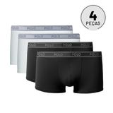 Kit Com 4 Cuecas Boxer Sport Sortidas - Polo Match