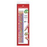 Ecolápis Grafite Glitz 4 Unidade-sm/935glin - Faber Castell