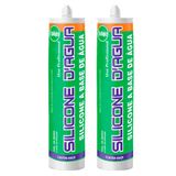 Selante Acrilico Branco Sbrix Preenchimento Fissuras Trincas 450g 2 Unidades
