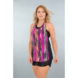 Regata Feminina Fitness Estampada ARP Longa Ative G