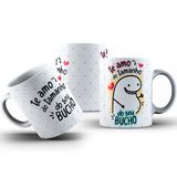 Caneca De Porcelana  Flork Meme 325ml