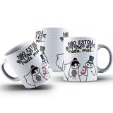 Caneca De Porcelana  Flork Meme Namorados 325ml