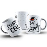 Caneca De Porcelana  Flork Meme 325ml