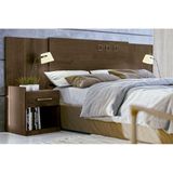 Cabeceira Cama Box Madeirado Casal Queen Havana Plus C 2 Gavetas Ebano Santos Andira