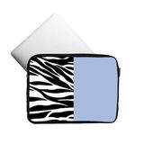 Capa Case Pasta Notebook Ate 17.3 Polegadas Zebra Azul