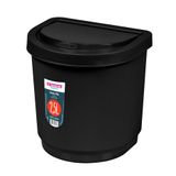 Lixeira De Pia Com Tampa Flip 2,5 Litros Multiuso Preto