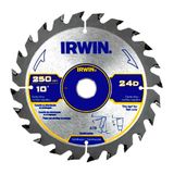 Lâmina Serra Circular Madeira Irwin 10pol 24 Dentes