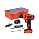 Furadeira Parafusadeira 3/8' Black + Decker 12V 1,5A Hobby