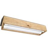 Luminária Lustre Pendente Rústico Madeira Led Lustre 40w