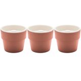 Conjunto 3 Vasos Auto Irrigáveis Horta Vasos Para Plantas Tempero Flores Terracota