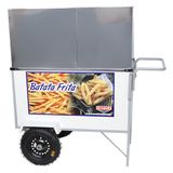 Carrinho Batata Frita Cefaz Branco com Toldo BL40P-T