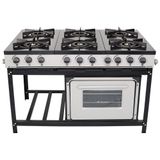 Fogão Industrial Venâncio 6 Bocas Com Forno Br6bf