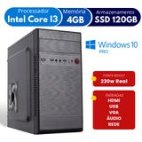 Computador Alphapc  Intel Core I3 4 Gb Ssd 120 Win 10 Pro