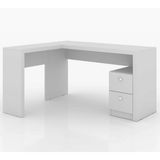 Mesa Para Escritorio De Canto ME4129 Branco Tecno Mobili