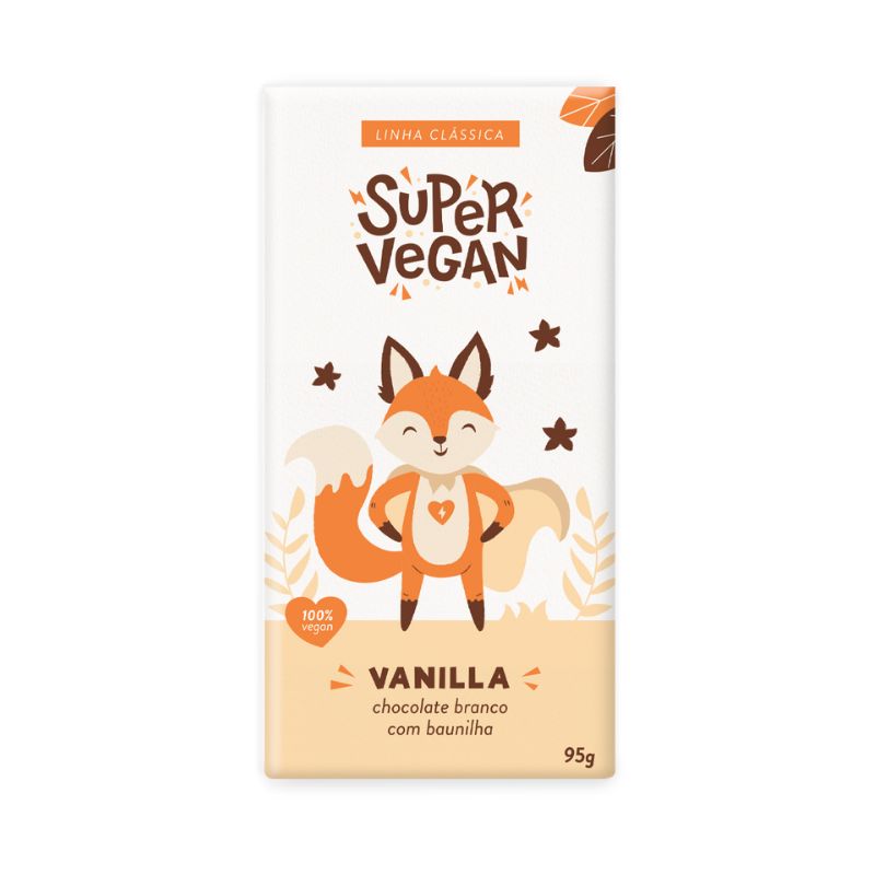 Barra De Chocolate Vanilla Super Vegan 95g