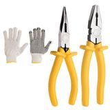 Kit Jogo Ferramentas Alicate Universal  8&quot; 1000v Com Alicate Bico Meia Cana 6&quot; Tramontina