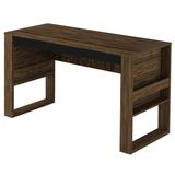 Mesa Escrivaninha Para Escritorio ME4146 Nogal Preto Tecno Mobili