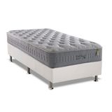Cama Box Solteiro Colchao Molas Masterpocket Ensacadas Anjos Soft Dream Base Crc Courano White 88x188