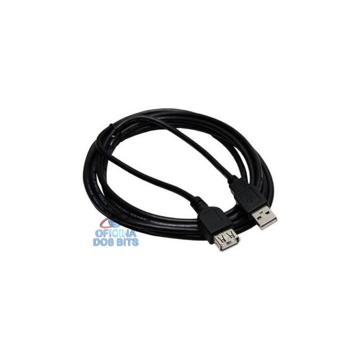 Cabo Extensor USB 2.0 - 1,8 metros (A macho / A fêmea) Menor preço em Cabo Extensor USB 2.0 - 1,8 metros (A macho / A fêmea)