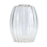Vidro De Reposição Taschibra Pendente Lustre Badih Pp Canela