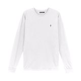 Camiseta Manga Longa Meia Malha Diametro Branco P