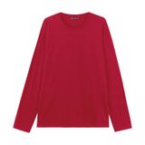 Camiseta Manga Longa Meia Malha Diametro Vermelho G
