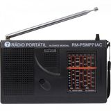 Radio Portil Rm-psmp71ac Preto Motobras