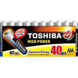 Pilha Alcalina Aaa Toshiba Lr03gcp Com 40