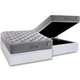 Cama Box Bau Casal Colchao Molas Anjos Masterpocket Ensacadas Soft Dream Base Crc Courano White 138x188