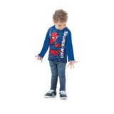 Camiseta Infantil Mascculina Manga Longa Homem Aranha Fakini 1574