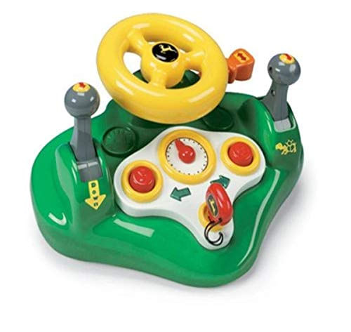 John Deere Tomy Busy Driver Car Simulator &amp; Tractor Toy Com Volante &amp; Sons , Verde