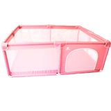 Cercado Cercadinho Playpen Portátil Dobrável Rosa 150x180cm