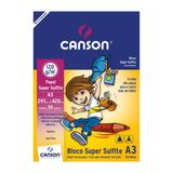 Bloco Escolar Super Sulfite Canson 120 G/m2 A3 (297x420mm) 30 Folhas