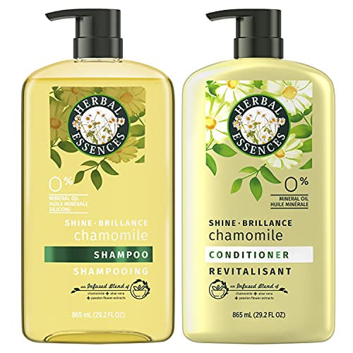 Herbal Essences Shine Collection Shampoo E Condicionador Bundle, Com Camomila, Cor Segura, 29.2 Fl Oz