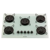 Fogão Cooktop Fornello 5 Bocas Branco Automático