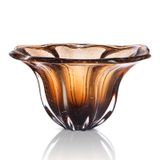 Vaso Em Cristal Murano Marron  São Marcos