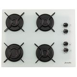 Fogão Cooktop Fornello 4 Bocas Branco A Gás