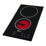 Fogão Elétrico Touch Cooktop 2 Bocas Ideal Studio Fischer